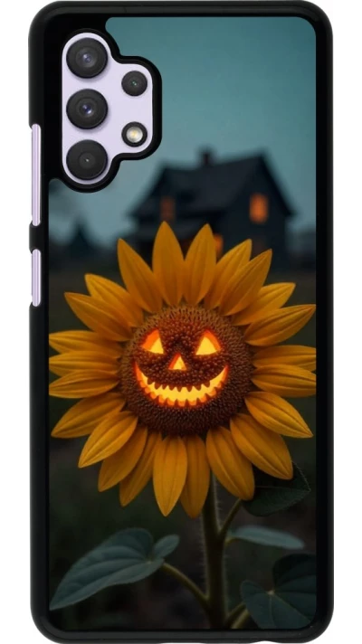 Samsung Galaxy A32 Case Hülle - Halloween 2026 Evil Sunflower