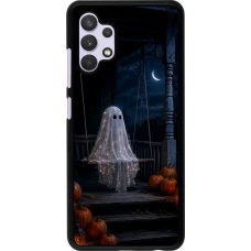 Samsung Galaxy A32 Case Hülle - Halloween 2026 Ghost on a swing