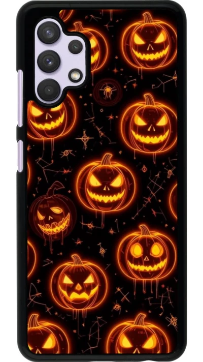 Samsung Galaxy A32 Case Hülle - Halloween 2026 Pattern Pumpkins