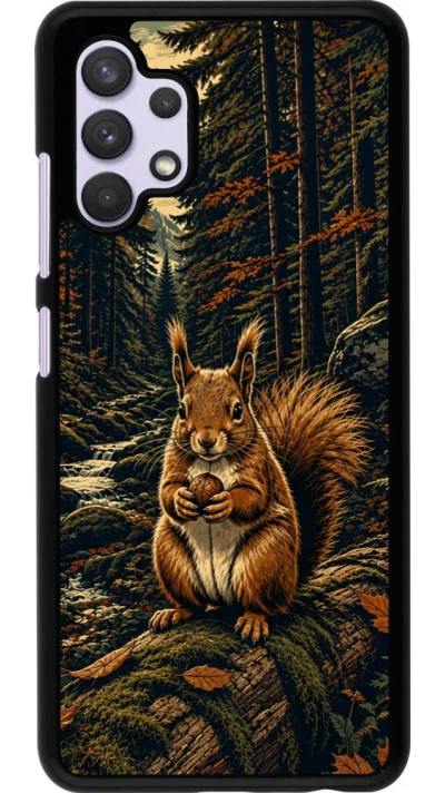 Coque Samsung Galaxy A32 - Linocut Ecureuil