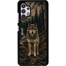 Coque Samsung Galaxy A32 - Linocut Loup