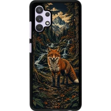 Coque Samsung Galaxy A32 - Linocut Renard