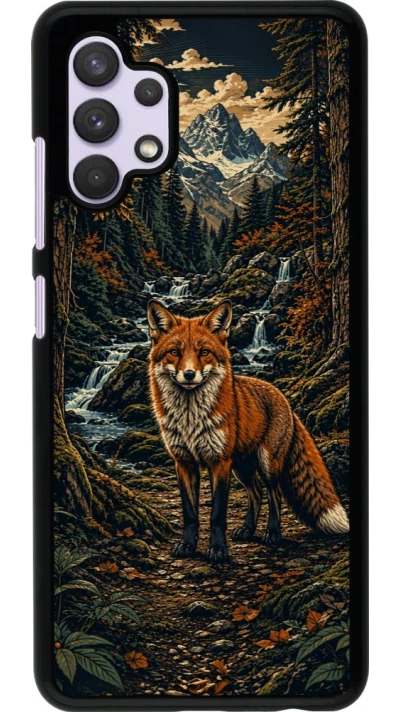 Coque Samsung Galaxy A32 - Linocut Renard