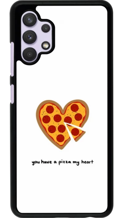 Samsung Galaxy A32 Case Hülle - Saint Valentines Day 26 You have my pizza heart