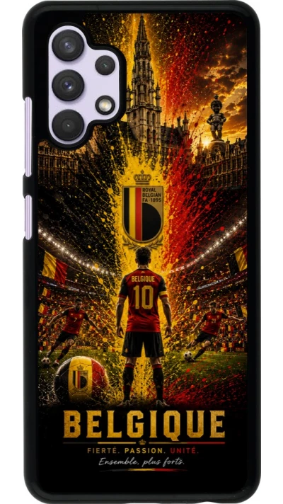 Samsung Galaxy A32 Case Hülle - Fussball Belgien splash 2026