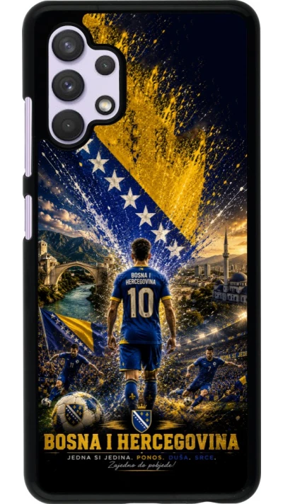 Samsung Galaxy A32 Case Hülle - Fussball Bosnien und Herzegowina splash 2026