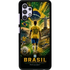 Samsung Galaxy A32 Case Hülle - Fussball Brasilien splash 2026