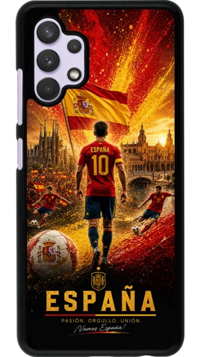Samsung Galaxy A32 Case Hülle - Fussball Espanien splash 2026
