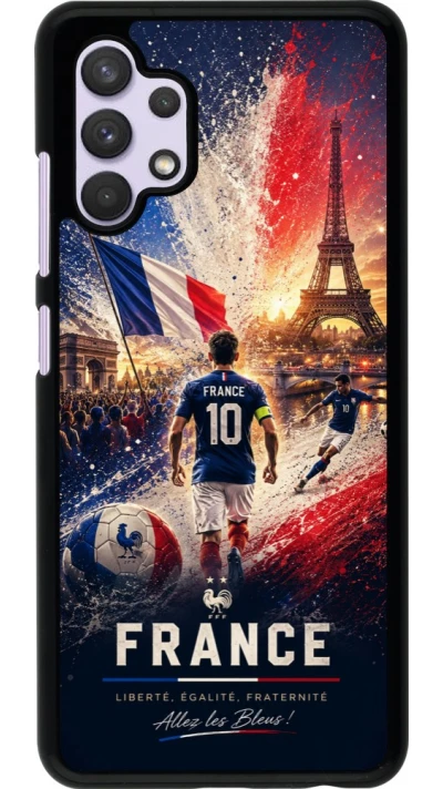 Samsung Galaxy A32 Case Hülle - Fussball Frankreich splash 2026