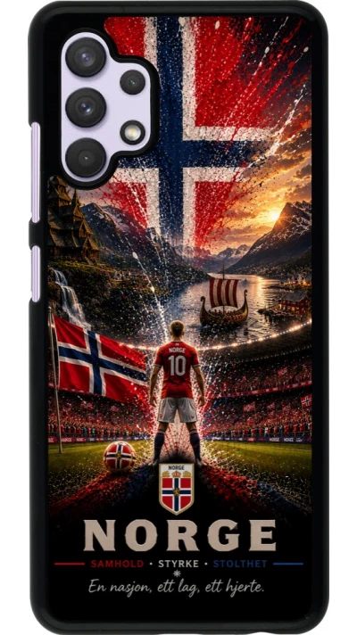 Samsung Galaxy A32 Case Hülle - Fussball Norwegen splash 2026
