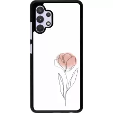 Samsung Galaxy A32 Case Hülle - Spring 23 minimalist flower