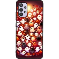 Samsung Galaxy A32 Case Hülle - Silikon schwarz Gespenster Herbst niedlich