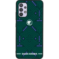 Samsung Galaxy A32 Case Hülle - Silikon schwarz Saudi Arabien 2026 personalisierbares Fussballtrikot