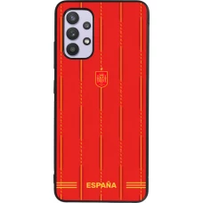 Samsung Galaxy A32 Case Hülle - Silikon schwarz Spanien 2026 personalisierbares Fussballtrikot