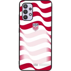 Samsung Galaxy A32 Case Hülle - Silikon schwarz Vereinigten Staaten 2026 personalisierbares Fussballtrikot