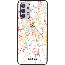 Samsung Galaxy A32 Case Hülle - Silikon schwarz Ghana 2026 personalisierbares Fussballtrikot