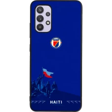 Samsung Galaxy A32 Case Hülle - Silikon schwarz Haiti 2026 personalisierbares Fussballtrikot