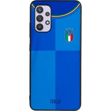 Samsung Galaxy A32 Case Hülle - Silikon schwarz Italien 2022 personalisierbares Fußballtrikot