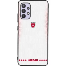 Samsung Galaxy A32 Case Hülle - Silikon schwarz Jordanien 2026 personalisierbares Fussballtrikot