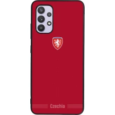 Samsung Galaxy A32 Case Hülle - Silikon schwarz Tschechische Republik 2026 personalisierbares Fussballtrikot