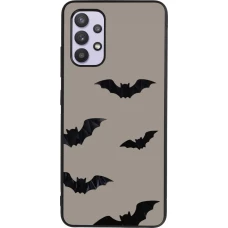 Coque Samsung Galaxy A32 - Silicone rigide noir Halloween 2026 Bats