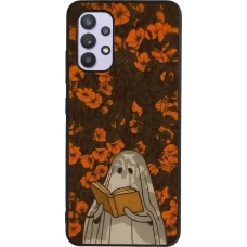 Coque Samsung Galaxy A32 - Silicone rigide noir Halloween 2026 Ghost reading