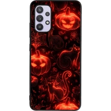 Samsung Galaxy A32 Case Hülle - Silikon schwarz Halloween 2026 Pattern Halloween