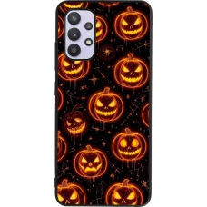 Samsung Galaxy A32 Case Hülle - Silikon schwarz Halloween 2026 Pattern Pumpkins