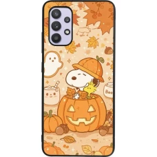 Coque Samsung Galaxy A32 - Silicone rigide noir Halloween 2026 Snoopy Halloween