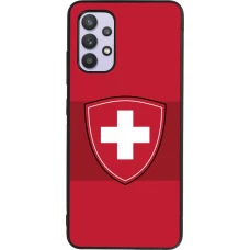 Samsung Galaxy A32 Case Hülle - Silikon schwarz Hockey World Championship Ecusson Suisse