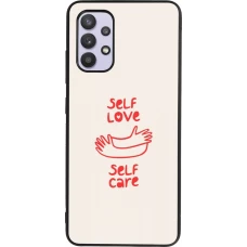 Samsung Galaxy A32 Case Hülle - Silikon schwarz Saint Valentines Day 26 Self love self care