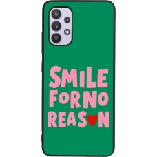 Samsung Galaxy A32 Case Hülle - Silikon schwarz Smile for no reason 2026