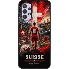 Samsung Galaxy A32 Case Hülle - Silikon schwarz Fussball Suisse splash 2026