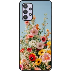Coque Samsung Galaxy A32 - Silicone rigide noir Spring flowers Spring 2026