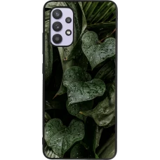 Coque Samsung Galaxy A32 - Silicone rigide noir Spring 23 fresh plants