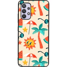 Samsung Galaxy A32 Case Hülle - Silikon schwarz Summer 2025 Pattern soleil