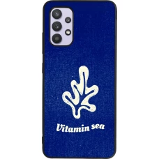 Coque Samsung Galaxy A32 - Silicone rigide noir Vitamin sea Summer 2026