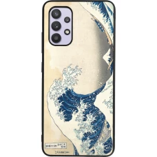 Coque Samsung Galaxy A32 - Silicone rigide noir Tableau art - La Grande Vague de Kanagawa - Hokusai