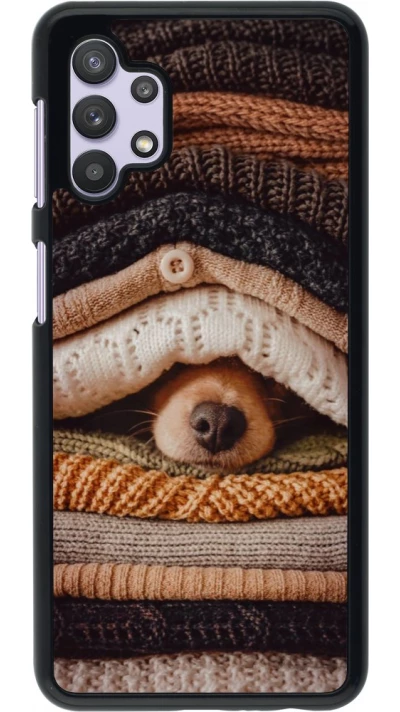 Coque Samsung Galaxy A32 5G - Autumn 26 Dog under the covers