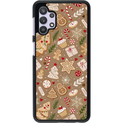 Samsung Galaxy A32 5G Case Hülle - Christmas 25 Pattern Ginger Cookie