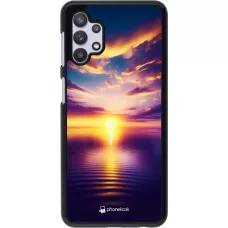 Samsung Galaxy A32 5G Case Hülle - Sonnenuntergang gelb violett