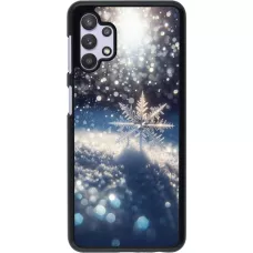Samsung Galaxy A32 5G Case Hülle - Schneeflocke Solar Glanz
