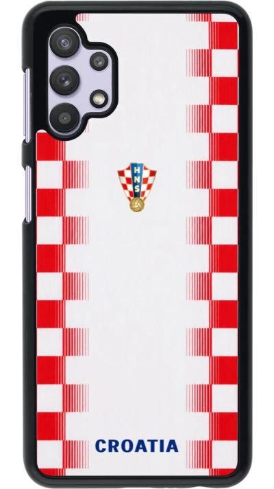 Samsung Galaxy A32 5G Case Hülle - Kroatien 2026 personalisierbares Fussballtrikot
