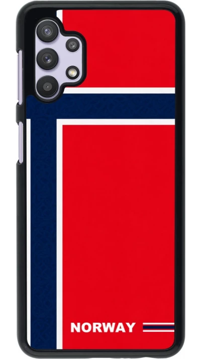 Samsung Galaxy A32 5G Case Hülle - Norwegen 2026 personalisierbares Fussballtrikot