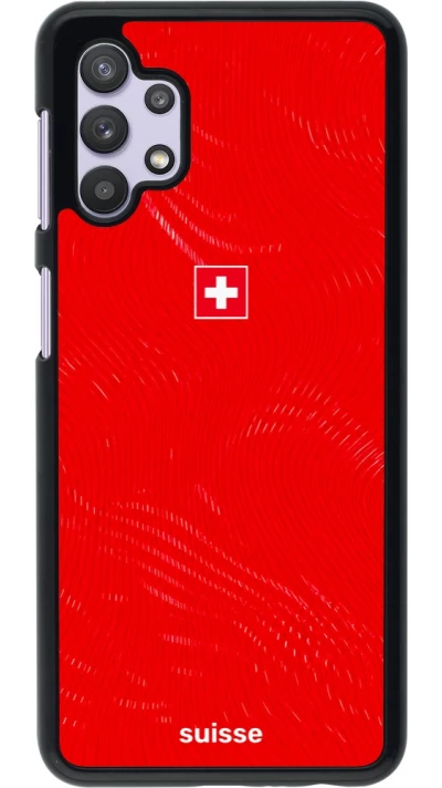 Samsung Galaxy A32 5G Case Hülle - Schweiz 2026 personalisierbares Fussballtrikot