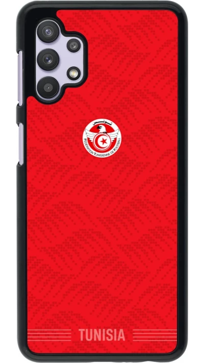 Samsung Galaxy A32 5G Case Hülle - Tunesien 2026 personalisierbares Fussballtrikot