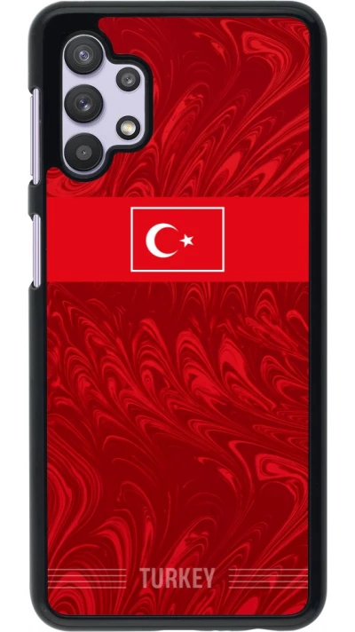 Samsung Galaxy A32 5G Case Hülle - Türkei 2026 personalisierbares Fussballtrikot