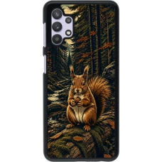 Samsung Galaxy A32 5G Case Hülle - Linocut Eichhörnchen
