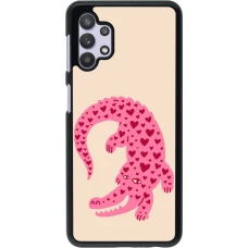 Samsung Galaxy A32 5G Case Hülle - Pink crocodile 2026
