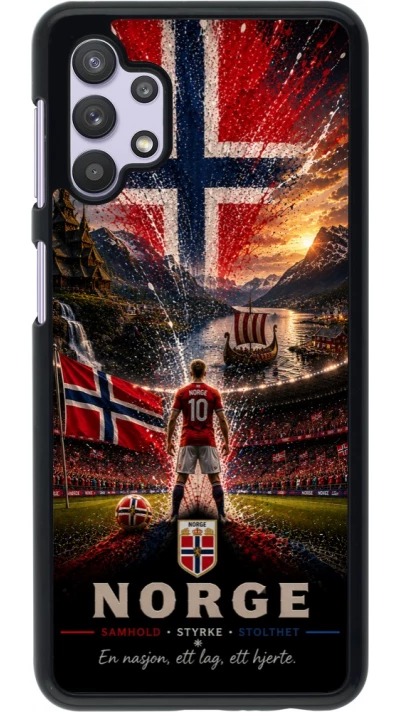 Samsung Galaxy A32 5G Case Hülle - Fussball Norwegen splash 2026